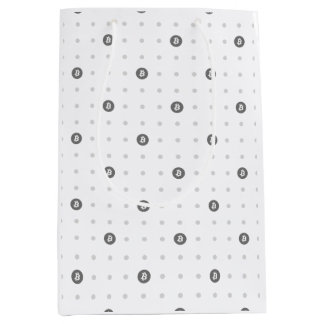 Bitcoin Polka Dots Gift Bag (Medium)
