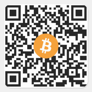 Bitcoin QR Code Small Sticker (Sheet of 20)