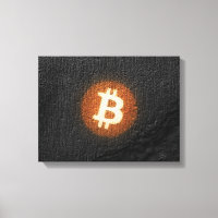 Bitcoin Resilient Art (On Black Wall HD)