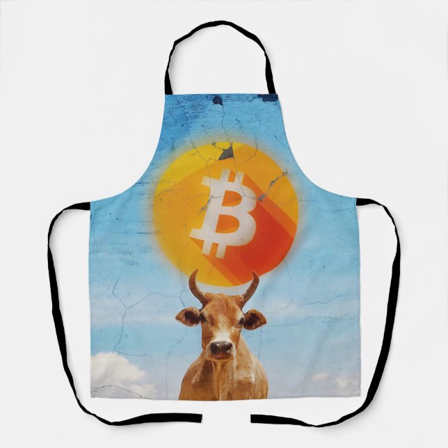 Bitcoin Resilient Bull Apron (Front)