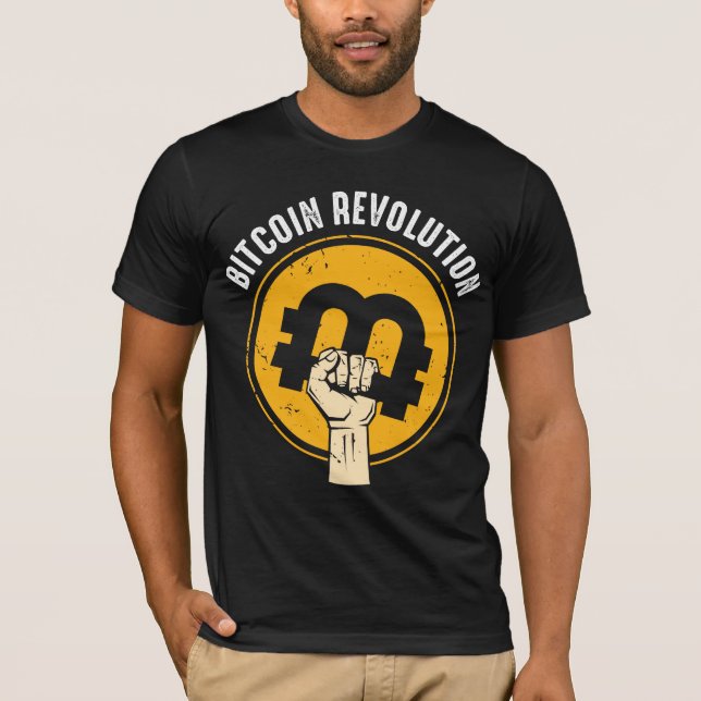 Bitcoin Revolution Cryptocurrency Trader Virtual C T-Shirt (Front)