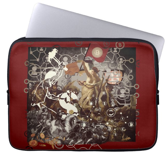 Bitcoin Revolution Laptop Sleeve (Front)