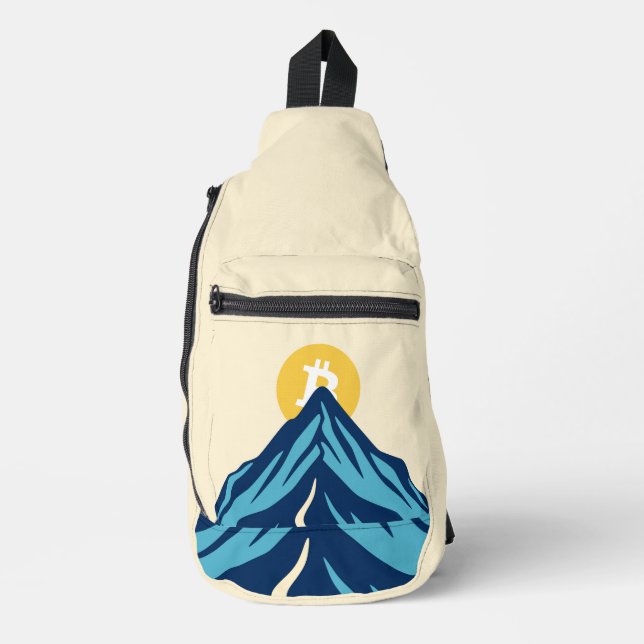 Bitcoin Rising Sling Bag (Front)