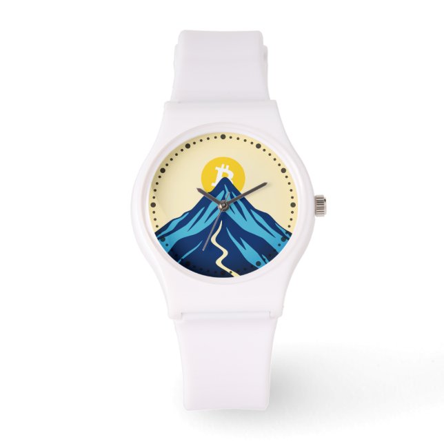 Bitcoin Rising (Style: Bright) Watch (Front)