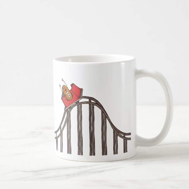 Bitcoin Roller Coaster Long Coaster Up Coffee Mug (Right)