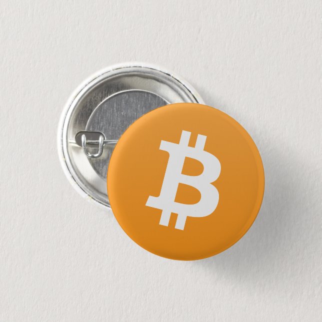 Bitcoin Round Button (Front & Back)