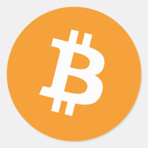 Bitcoin round sticker