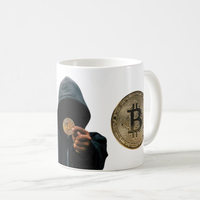 Bitcoin Satoshi Coffee Mug (Front Right)