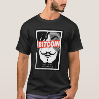 Bitcoin Satoshi Nakamoto Face Cryptocurrency T shi T-Shirt