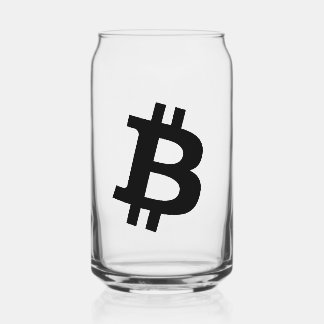 Bitcoin Simple Can Glass