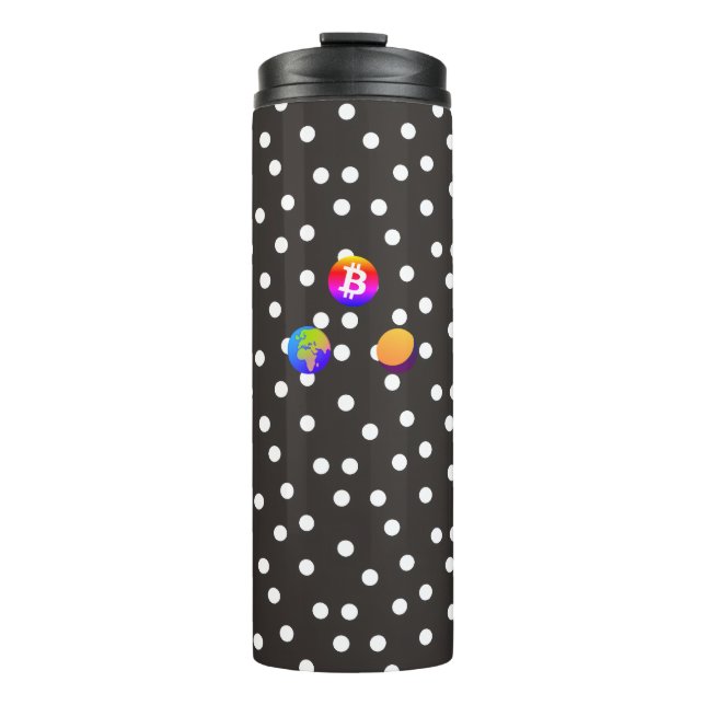 Bitcoin Solar System Thermal Tumbler (Front)