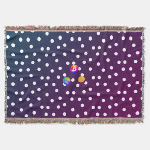 Bitcoin Solar System Throw Blanket