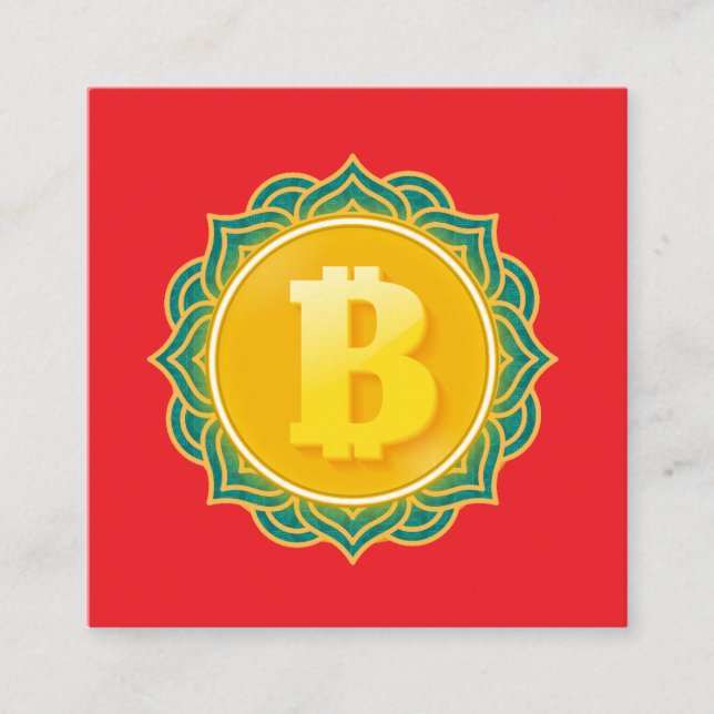 BITCOIN SQUARE BUSINESS CARD (Front)