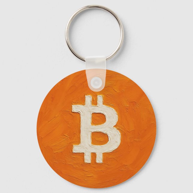 Bitcoin Standard (Oil, Style: 1) Keychain (Front)