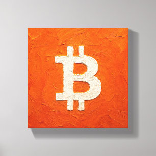 Bitcoin Standard (Oil, Style: 2) Canvas Print