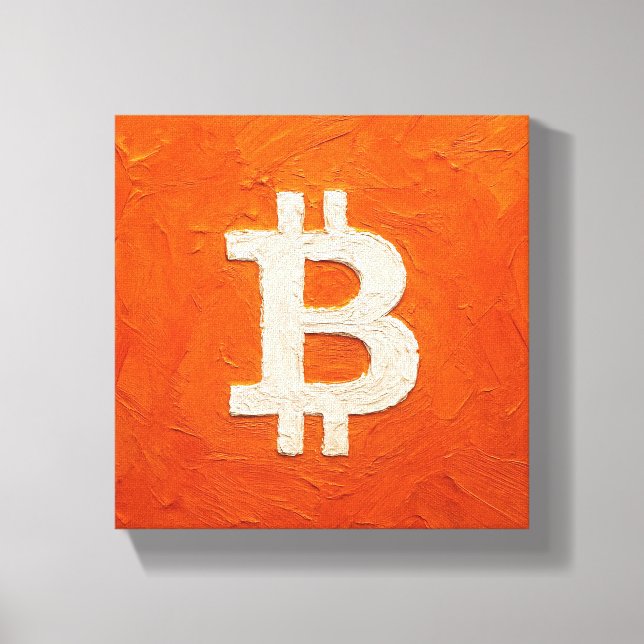 Bitcoin Standard (Oil, Style: 2) Canvas Print (Front)