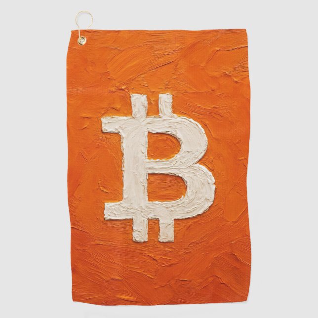 Bitcoin Standard (Oil, Style: 2) Golf Towel (Front)