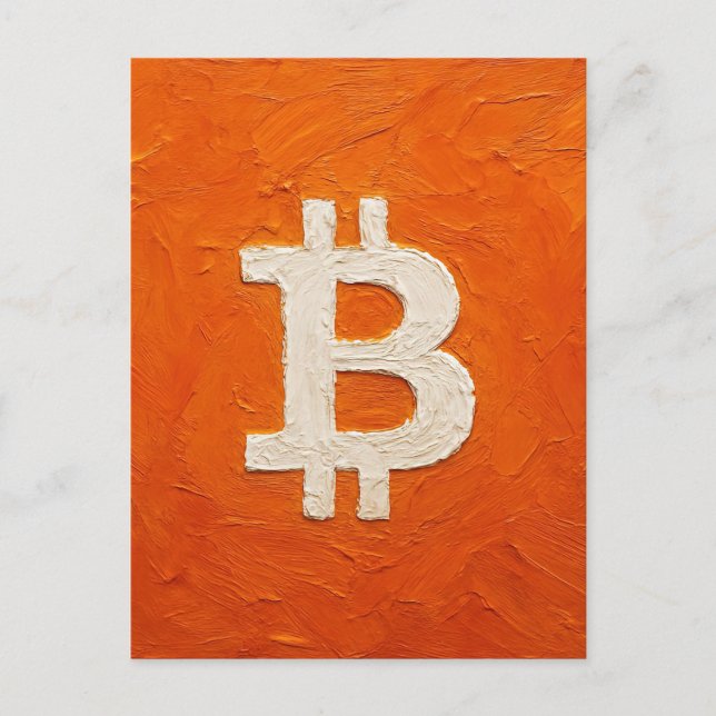 Bitcoin Standard (Oil, Style: 2) Postcard (Front)