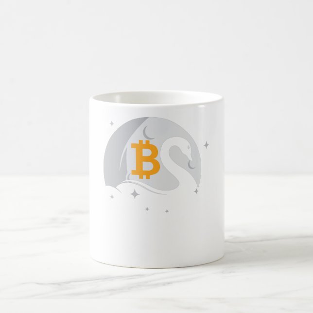 Bitcoin Swan Coffee Mug (Center)