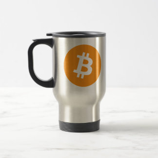 Bitcoin Symbol Travel Mug