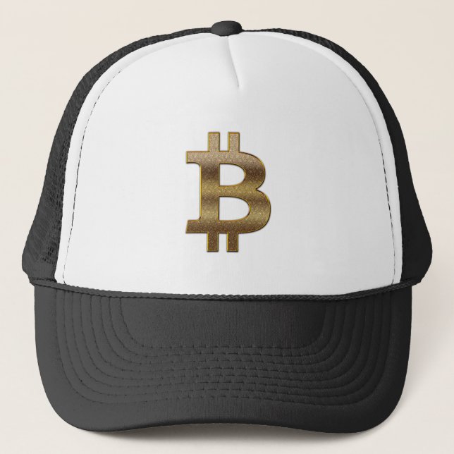 Bitcoin Symbol Trucker Hat (Front)