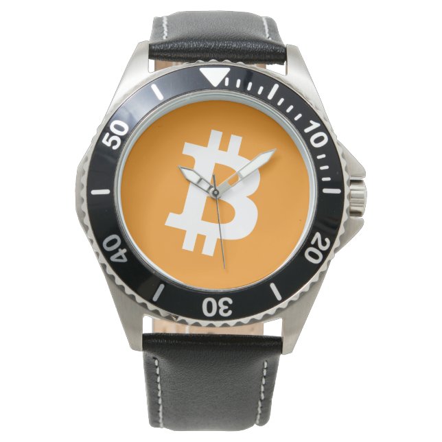 Bitcoin symbol, watch (Front)