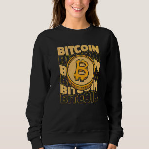 Bitcoin Text Blockchains Crypto Cryptocurrency Bit Sweatshirt