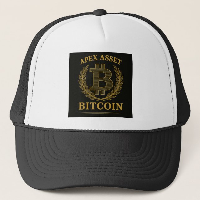 Bitcoin the apex asset trucker hat (Front)