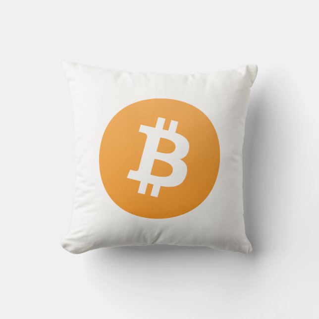 Bitcoin Throw Pillow (Front)
