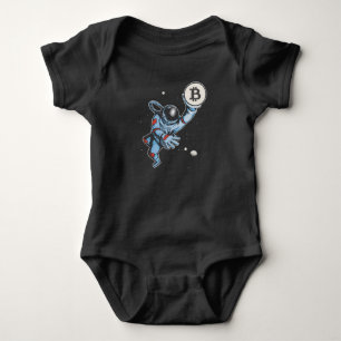 Bitcoin to the moon Astronaut Baby Bodysuit