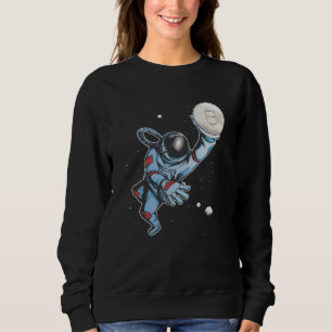 Bitcoin to the moon Astronaut Sweatshirt