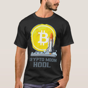 Bitcoin To The Moon Crypto Currency Hodl T-Shirt