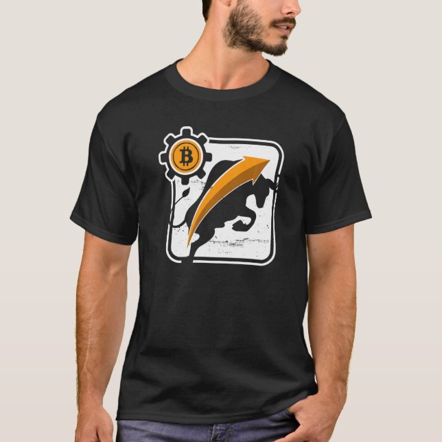 Bitcoin Trader Crypto Asset Trading Bull Market Tr T-Shirt (Front)