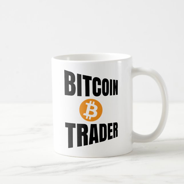 Bitcoin Trader Perspective Text Coffee Mug (Right)