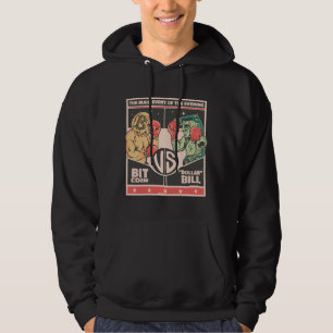 Bitcoin vs Dollar Bill Funny BTC Crypto Hoodie
