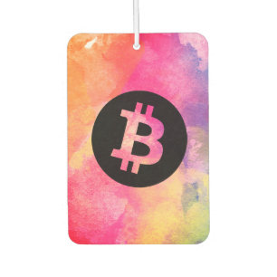 Bitcoin Watercolor Air Freshener