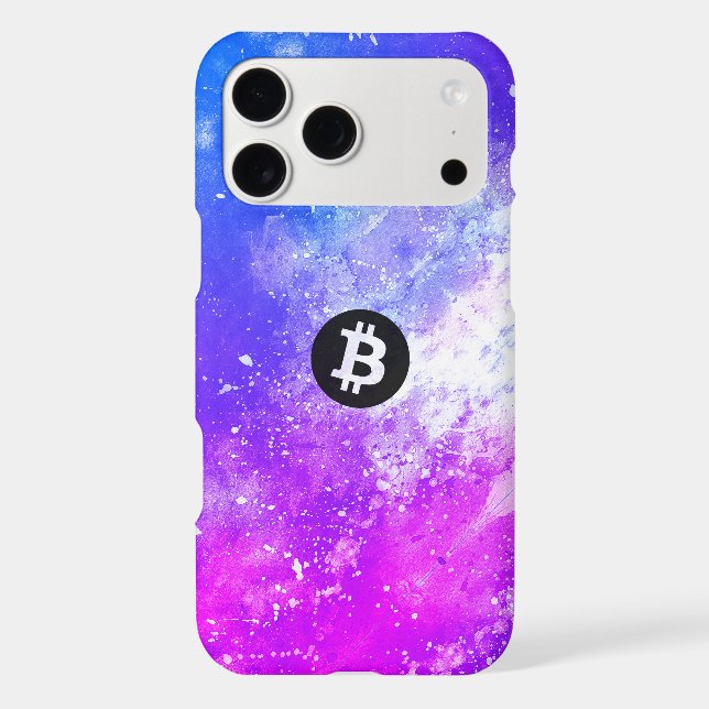 Bitcoin Watercolor (Style 2 - Miami) (Back)