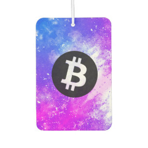 Bitcoin Watercolor (Style 2 - Miami) Air Freshener