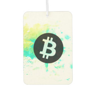 Bitcoin Watercolor (Style 7 - Stack Sats) Air Freshener