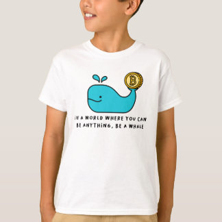 Bitcoin Whale Crypto Investor & BTC Trading Design T-Shirt