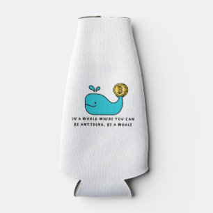 Bitcoin Whale T-Shirt Bottle Cooler