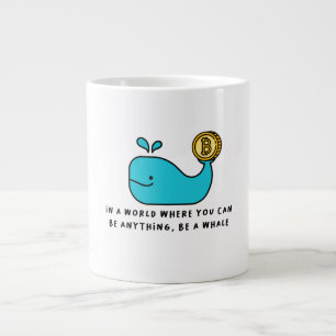 Bitcoin Whale T-Shirt Large Coffee Mug
