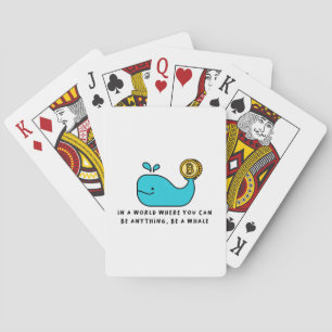Bitcoin Whale T-Shirt Playing Cards