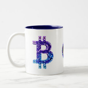 Bitcoin Xmas Two-Tone Coffee Mug
