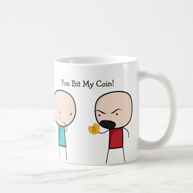 Bitcoin "You Bit My Coin" Mug (Right)