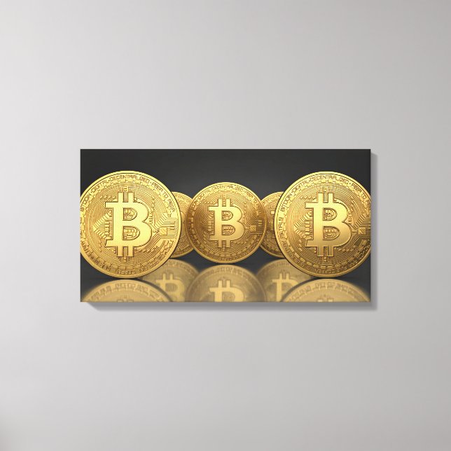 Bitcoins Canvas Print (Front)