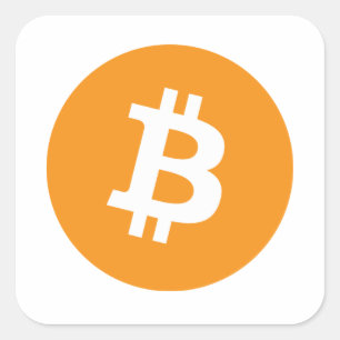 Bitcoins Square Sticker