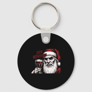 Bite Christmas Vamre Santa Claus Vintage Comic Boo Keychain