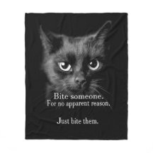 BITE EM..JUST DO IT! FLEECE BLANKET