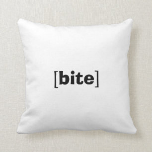 [bite] emote throw pillow